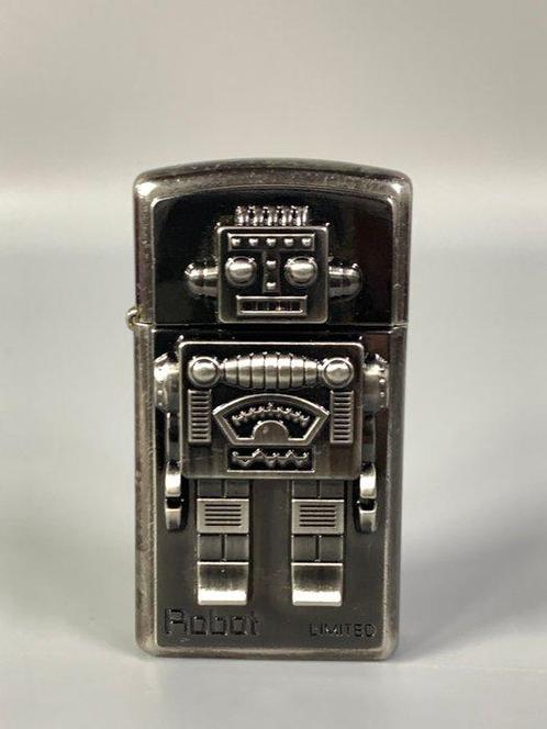 Zippo - robot - Sans Prix de Réserve - Briquet - Cuivre, Verzamelen, Rookartikelen, Aanstekers en Luciferdoosjes