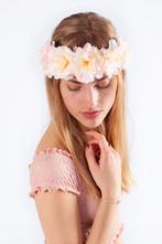 Bloemenkrans Haar Hibiscus Hawaii Crème Bloemen Haarband, Kleding | Dames, Nieuw, Ophalen of Verzenden