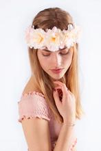 Bloemenkrans Haar Hibiscus Hawaii Crème Bloemen Haarband, Kleding | Dames, Ophalen of Verzenden, Nieuw