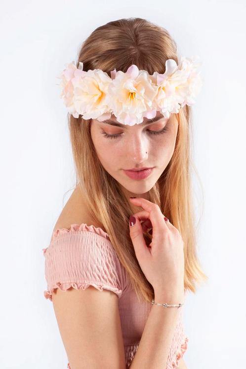 Bloemenkrans Haar Hibiscus Hawaii Crème Bloemen Haarband, Vêtements | Femmes, Costumes de carnaval & Vêtements de fête, Enlèvement ou Envoi