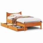 vidaXL Bedframe met lades massief grenenhout wasbruin 90x200, Huis en Inrichting, Verzenden, Nieuw