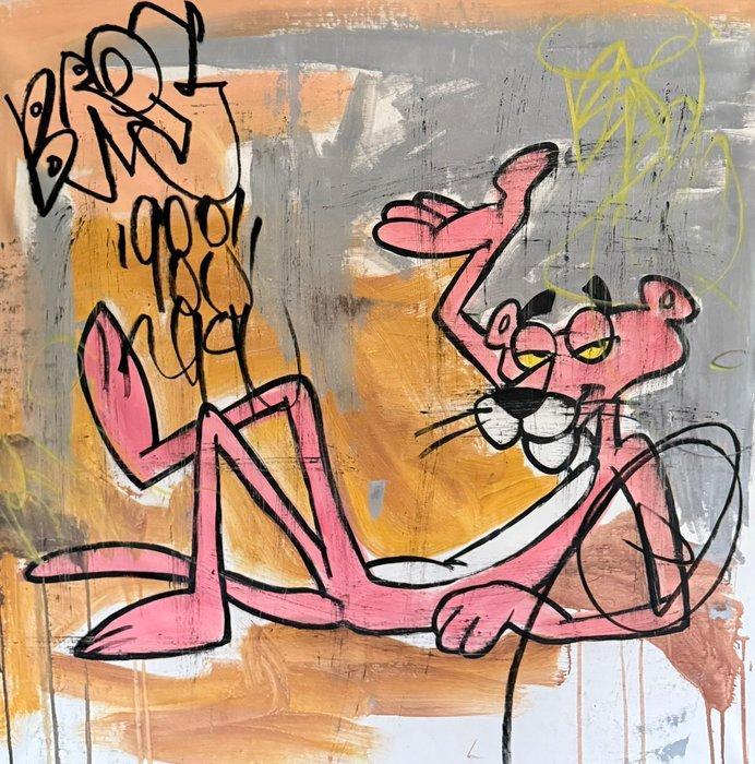 Freda People - Pink Panther XL, Antiquités & Art, Art | Peinture | Moderne