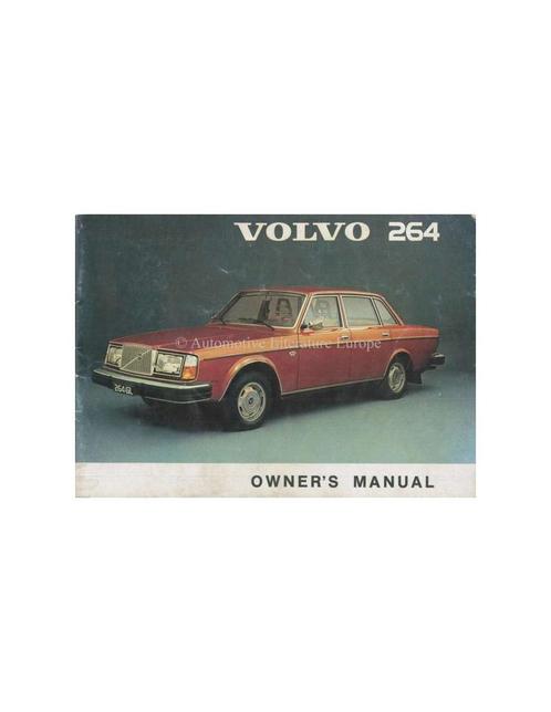 1975 VOLVO 264 INSTRUCTIEBOEKJE ENGELS, Auto diversen, Handleidingen en Instructieboekjes, Ophalen of Verzenden