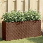 vidaXL Plantenbakken met 2 potten 2 st 90x20x40 cm poly, Verzenden, Nieuw