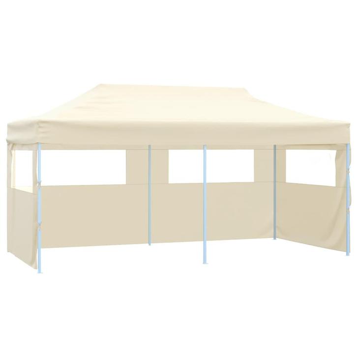 vidaXL Partytent met 4 zijwanden inklapbaar 3x6 m staal, Tuin en Terras, Partytenten, Nieuw, Verzenden