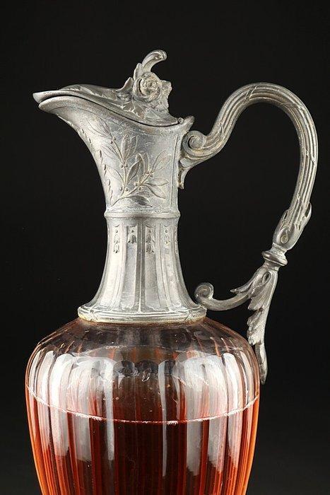 Minerva - Karaf - Tin, Antiek en Kunst, Antiek | Glaswerk en Kristal