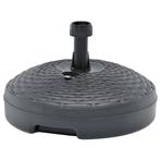 vidaXL Parasolvoet gevuld zand/water 20 L kunststof rattan, Tuin en Terras, Parasols, Verzenden, Nieuw