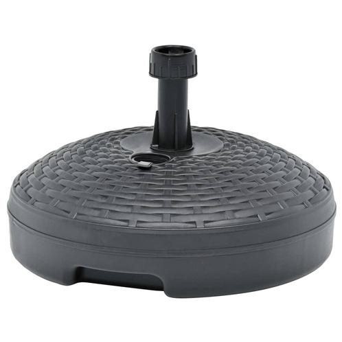 vidaXL Parasolvoet gevuld zand/water 20 L kunststof rattan, Tuin en Terras, Parasols, Nieuw, Verzenden