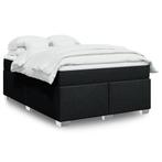 vidaXL Boxspring met matras stof zwart 140x200 cm, Verzenden, Nieuw