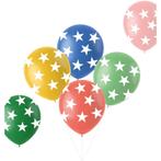 Ballonnen Ster Gekleurd 33cm 6st, Hobby en Vrije tijd, Feestartikelen, Nieuw, Verzenden