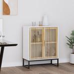 vidaXL Dressoir 60x30x75 cm bewerkt hout wit, Huis en Inrichting, Kasten | Overige, Verzenden, Nieuw