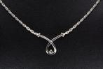 Halsketting - 14 karaat Witgoud - 0.15ct. tw. Diamant, Nieuw