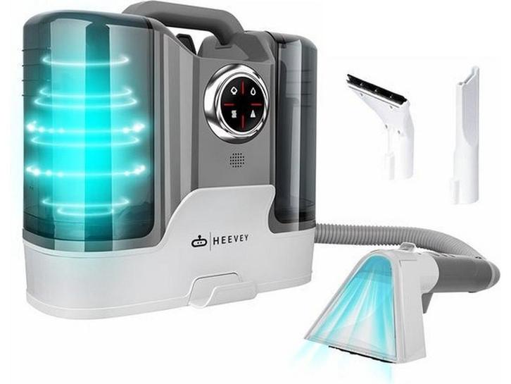 Heevey Tapijtreiniger - Vlekkenreiniger - 100° stoomfunctie, Elektronische apparatuur, Keukenmixers, Zo goed als nieuw, Verzenden
