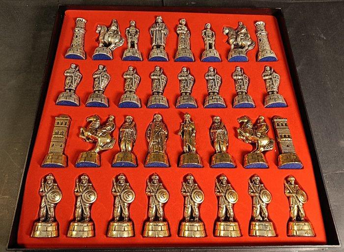 Schaakspel - Las Cruzadas - brons, Antiek en Kunst, Curiosa en Brocante