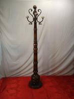 Porte-manteau - Bois, bronze, onyx, Antiquités & Art