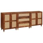 vidaXL Dressoir Set 3 pcs Bruin 180 x 33 x 75 cm Massief, Verzenden, Nieuw