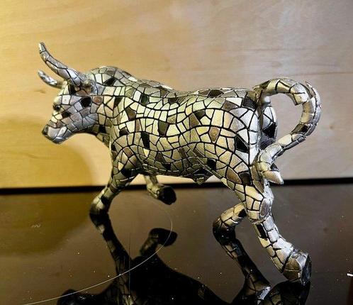 Manuel Silva de Pareira - Statue, El toro plata brillante de, Antiek en Kunst, Curiosa en Brocante