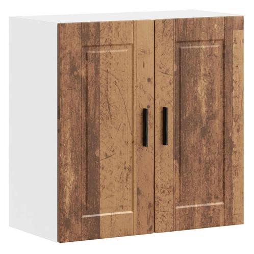 vidaXL Keukenwandkast Porto bewerkt hout oud houtkleurig, Huis en Inrichting, Kasten | Overige, Nieuw, Verzenden