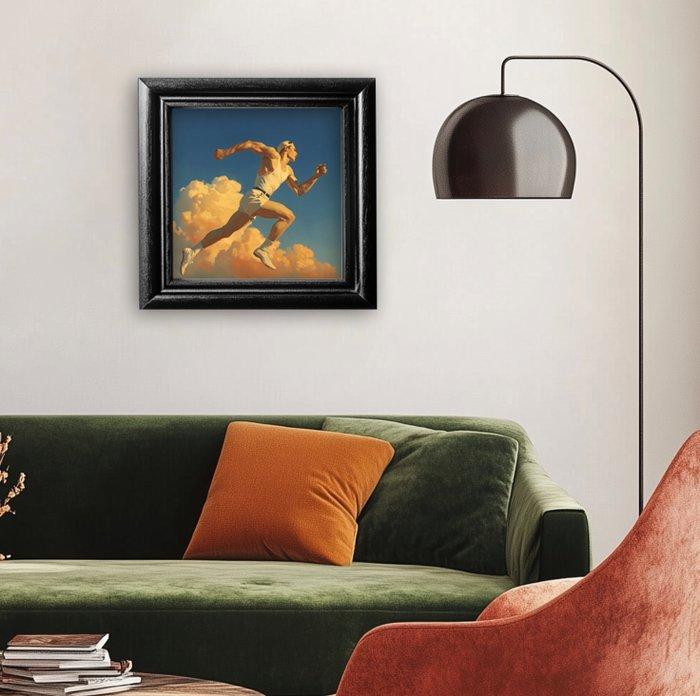 Le Yack (1972) - Runner in the Clouds – Signée – Édition, Antiek en Kunst, Antiek | Overige Antiek