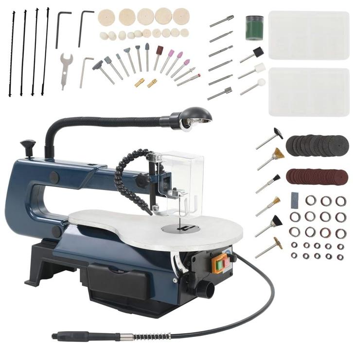 vidaXL Figuurzaagmachineset 125 W 252 mm 108-delig, Doe-het-zelf en Bouw, Gereedschap | Handgereedschap, Nieuw, Verzenden