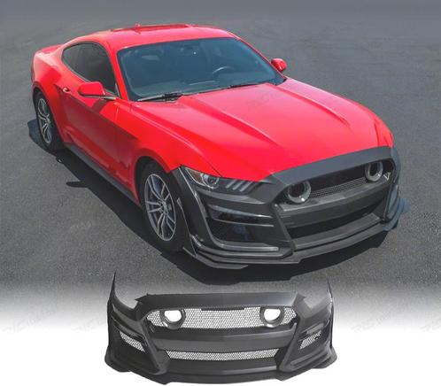PARE-CHOCS AVANT FORD MUSTANG 15-17 LOOK GT500 GRILLE LUMIÈR, Auto-onderdelen, Carrosserie, Verzenden