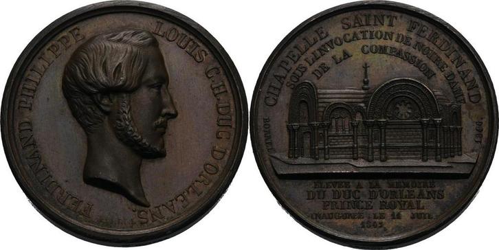 Brons medaille 1843 Frankreich Louis Philippe 1830-1848, Postzegels en Munten, Munten | Europa | Niet-Euromunten, België, Verzenden