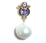 Pendentif - 18 carats Or blanc, Or jaune - 0.48ct. tw.