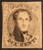 België 1851 - POSTFRIS met LUXE- MARGES : Leopold I, Postzegels en Munten, Postzegels | Europa | België, Gestempeld