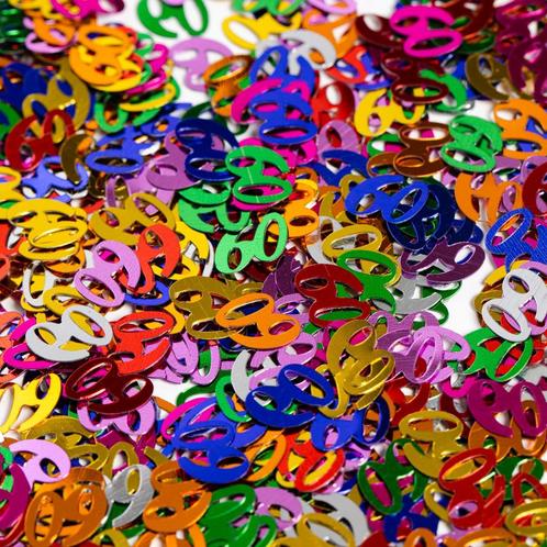 Tafelconfetti 60 Jaar Gekleurd, Hobby en Vrije tijd, Feestartikelen, Nieuw, Verzenden