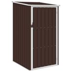 vidaXL Tuinschuur 87x98x159 cm gegalvaniseerd staal bruin, Tuin en Terras, Verzenden, Nieuw