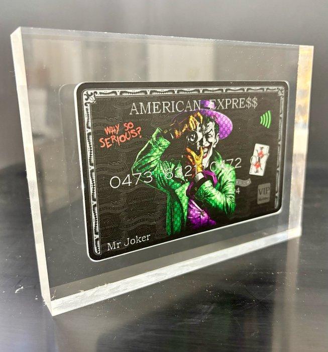 N.Nathan - Plexi Card Mr. Joker, Antiquités & Art, Art | Objets design