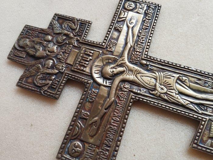 Crucifix - Brons - 1800-1850, Antiek en Kunst, Kunst | Niet-Westerse kunst