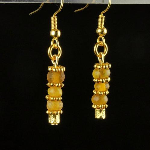 Oud-Romeins Oorbellen met Romeinse glaskralen (Zonder, Handtassen en Accessoires, Antieke sieraden