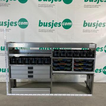 Aluca aluminium bedrijfswageninrichting gebruikt (nr 2332), Verzenden