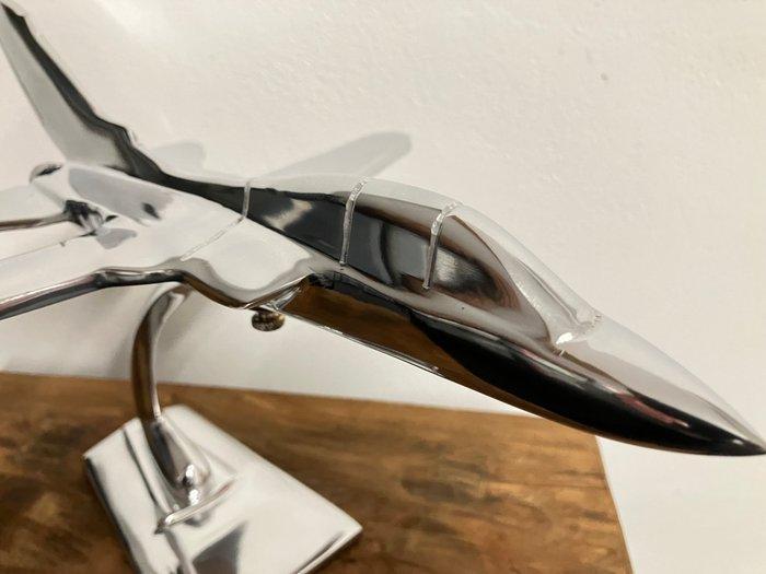Modelvliegtuig - Gepolijst staal chrome - Tornado F3, Antiquités & Art, Art | Objets design