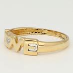 Ring - 18 karaat Geel goud Diamant (Natuurlijk), Handtassen en Accessoires, Ringen, Nieuw