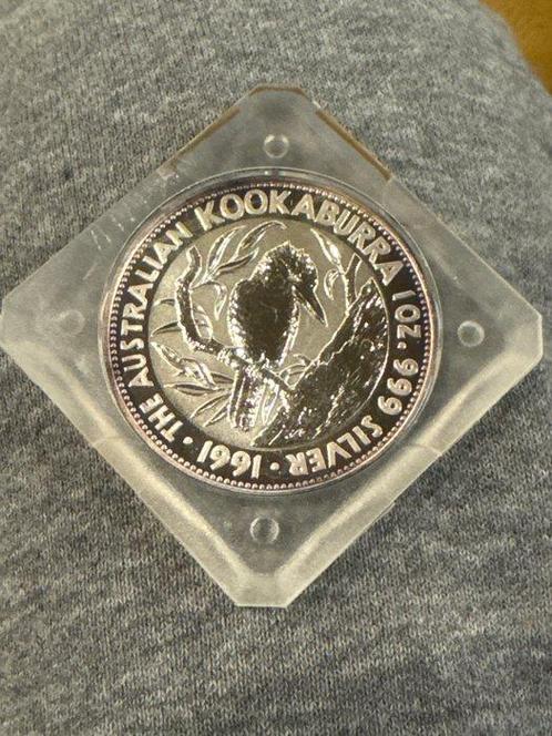 Australië. 5 Dollars 1991 Kookaburra, 1 Oz  (Zonder, Postzegels en Munten, Munten | Europa | Niet-Euromunten