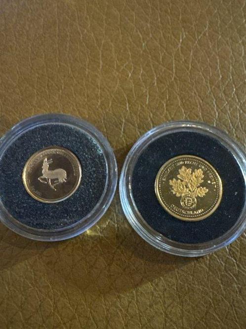 1,1 Gramm - Goud - Krügerrand und Wiedervereinigung, Postzegels en Munten, Edelmetalen en Baren