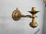 Bijzondere messing kandelaar – scheeps- of treinmodel -, Antiek en Kunst