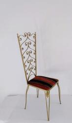 Chaise en fer forgé, style Pier Luigi Colli, Antiquités & Art