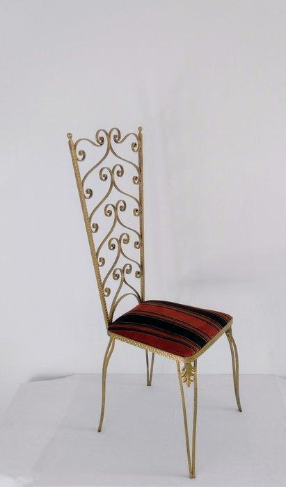 Chaise en fer forgé, style Pier Luigi Colli, Antiquités & Art, Curiosités & Brocante