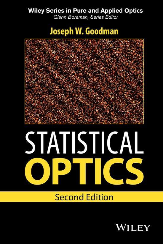 Statistical Optics 9781119009450 Joseph W. Goodman, Boeken, Taal | Engels, Zo goed als nieuw, Verzenden