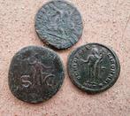 Empire romain Lotto 3 monete AD 41-337 (Claudio / Costantino