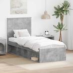 vidaXL Bedframe Betonnen Grijs 75 x 190 cm Massief, Verzenden, Nieuw