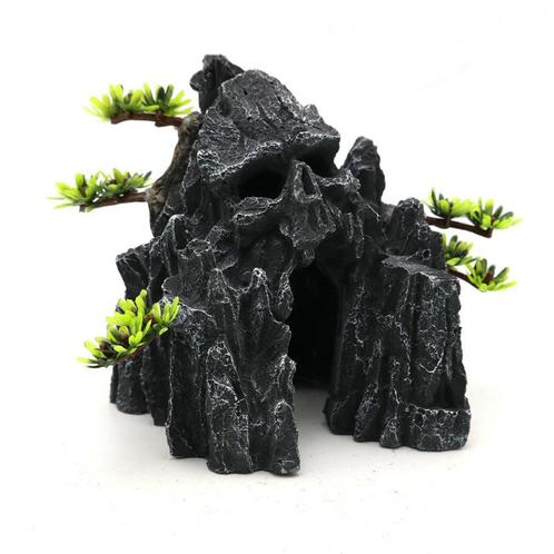 Grot met rots 14 cm / Aquariumdecoratie As-120, Dieren en Toebehoren, Vissen | Aquaria en Toebehoren, Nieuw, Verzenden