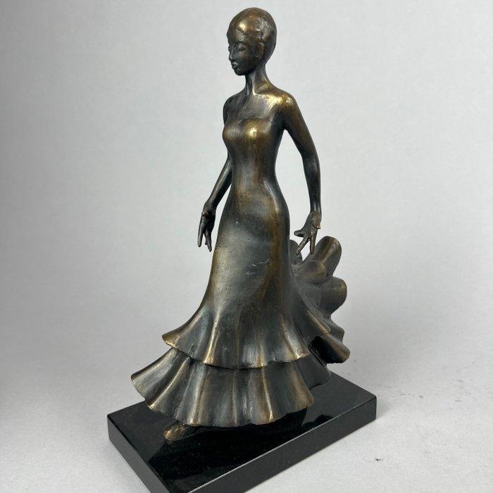 J. Zak (XX-XXI) - Flamenco Lady - bronze, Antiek en Kunst, Kunst | Designobjecten