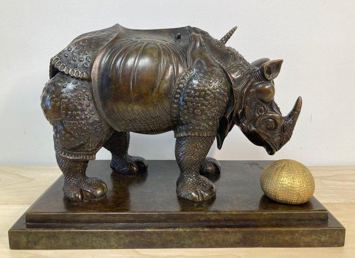Salvador Dali (1904-1989) - Sculpture, Rhinocéros Habillé en, Antiquités & Art, Antiquités | Autres Antiquités