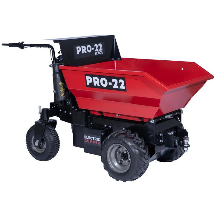 BLACK FRIDAY -38% - PRO-22 D500E Elektrische Dumper, Tuin en Terras, Kruiwagens, Nieuw, Elektrisch