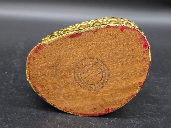 Beeld, Gold Leaf Gilded - Buddha - 17 cm - Hout, Antiek en Kunst, Curiosa en Brocante