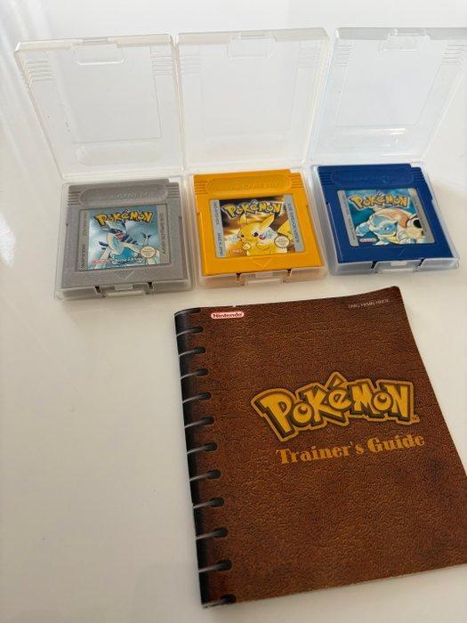 Nintendo - Gameboy Classic - 3 Pokemon games - Videogame, Games en Spelcomputers, Spelcomputers | Overige Accessoires